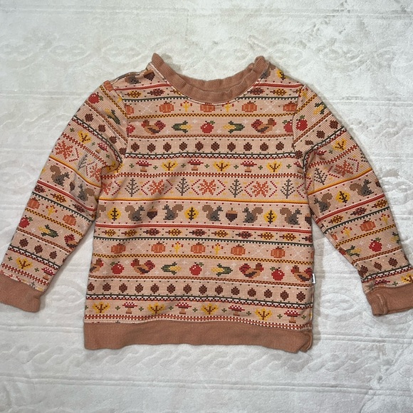 Little Sleepies Harvest Fair Isle top - Picture 2 of 6
